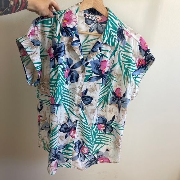 Vintage Tops - VINTAGE ACT III Hawaiian Shirt